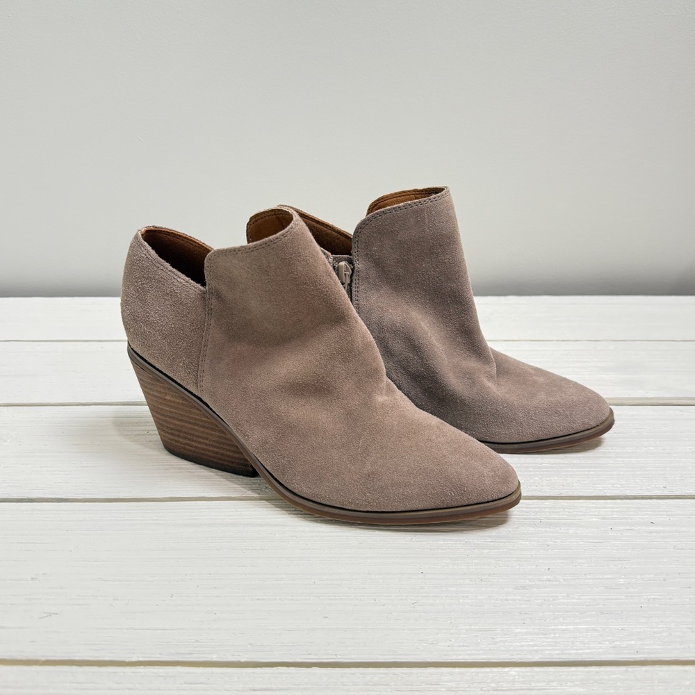 Lucky Brand Stayci Suede Leather Ankle Bootie Size 8M Women’s